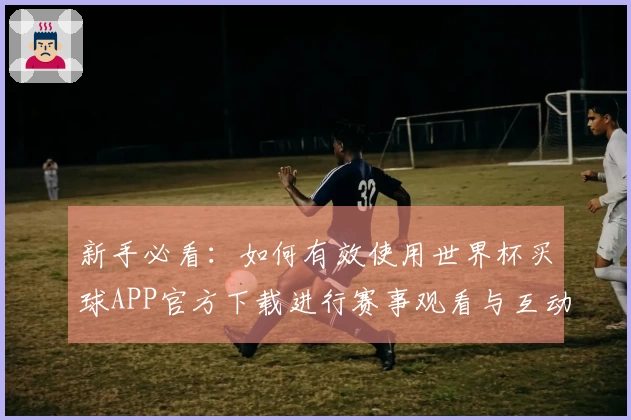 新手必看：如何有效使用世界杯买球APP官方下载进行赛事观看与互动